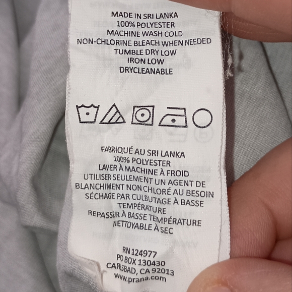 Womens Prana Light Gray Revere Racerback Tank Top Style W11170010 Size Medium - Picture 7 of 8